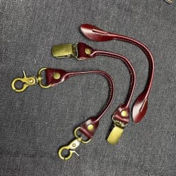 Retro Men's Suspender Accessories, Cowhide Handmade DIY Suspender Replacement, Improved Suspender Accessories, Multi-Color