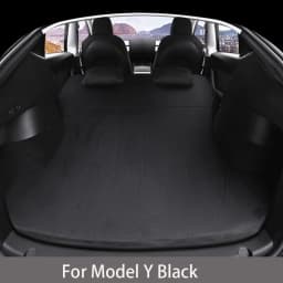 For Tesla Model 3 Model Y / YL 2026-2017 Inflatable Air Mattress Outdoor Camping Inflatable Special Suede Fabric Car Travel Bed