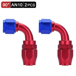 AN6 AN8 AN10 Straight 45 90 180 Degree Oil Fuel Swivel Hose End Fitting Oil Hose End Adaptor Kit Black