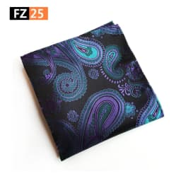 Classic Paisley Floral Anchor Handkerchief Silk Satin Mens Hanky Fashion Classic Wedding Party Pocket Square Hanky