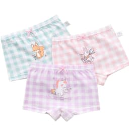 Children Pure Cotton Briefs Boxers 3pcs/Pack Size 3-15T Teen Girls Underwear Bright Color Prints Kids Quality Underpants