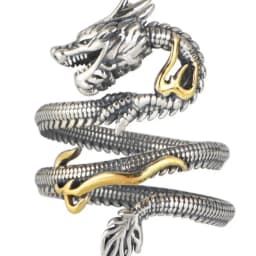 Buyee 925 Sterling Silver Unique Big Ring Elegant Chinese Dragon Open Ring Finger for Men Rock Punk Fine Jewelry Circle Gift