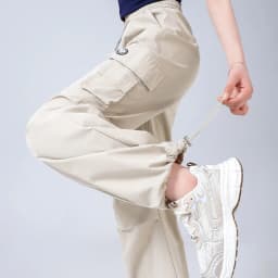 Stylish High Waist Cargo Pants Waterproof Quick Dry Casual Outdoor Hiking Pants with Drawstring