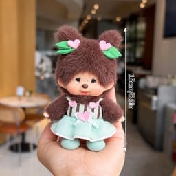 2026 NEW Monchhichi Plush Doll Pendant Kawaii Monkey Keychain Cute Cartoon Couple Keyring Bag Charms Birthday Gift 몬치치 モンチッチ