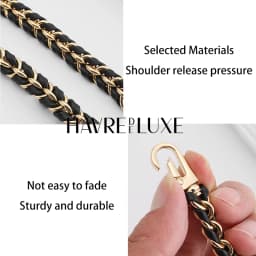 Cowhide Woven Chain Strap For rainer18, Leather Interwoven Shoulder Crossbody Bag Replacement Strap Handbag Accessories
