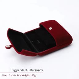 High-Grade Velvet Button Mongolian Double Open Jewelry Box Velvet Ring Ring Bracelet Necklace Packaging Jewelry Box