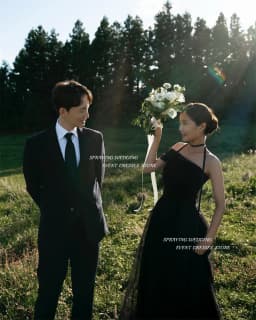 SPRAYING Korea Wedding Dresses Off the Shoulder Simple Tulle Black Long Bridal Gown 웨딩드레스 Custom Made Backless Customized 2025
