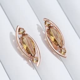 Kinel New Light Brown Crystal Long English Earrings for Women 585 Rose Gold Color With Natural Zircon High Quality Daily Jewelry