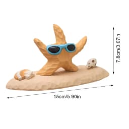 Starfish Decorations For Home Desk Sea Animal Figurines Hand Carved Animal Decoration Decorative Sculpture For Home Bedroom