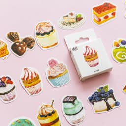 45 Pcs/Set Kawaii Strawberry Cheese Mini Paper Stickers for DIY Album Diary Scrapbooking Label Cute Stationery Decoration