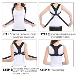 LOOGDEEL Lumbar Posture Orthopedic Belts Men Women Adjustable Posture Corrector Back Support Strap Brace Shoulder Spine Support