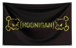FLAGDOM 90x150cm 3X5FT HNGs Racing Car Flag Polyester Printed Racing Car Banner For Decor
