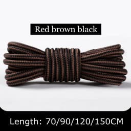 1Pair Boots Round Shoe Laces Striped Double Color Fashion Shoelaces Outdoor Hiking And Leisure Sports Shoelace 18 Color