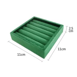 Mini Velvet Tray for Rings, Bracelets, and Earrings - Ideal for Jewelry Display and Storage