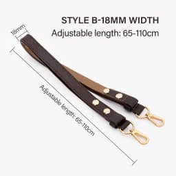 CRAZYSMITH Genuine Leather Replacement Wide Shoulder Bag Strap for LV Onthego Tote Bag Adjustable Crossbody Handbag Belts Straps