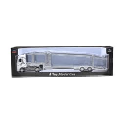 1:50 Diecast Alloy Truck Head Model Toy Container Truck Pull Back With Light Engineering Transport Vehicle Hobby Collections