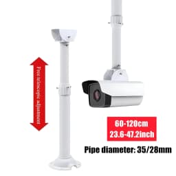 I-Type White Universal Monitoring Telescopic Bracket Bullet Security CCTV Camera Ceiling Mount Bracket Vertical Hoisting Support