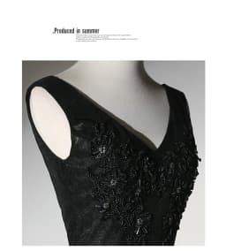 Black Long Evening Gown 2026 New plus Size Slimming Ball Performance Hostess Celebrity Floor-Length Dress