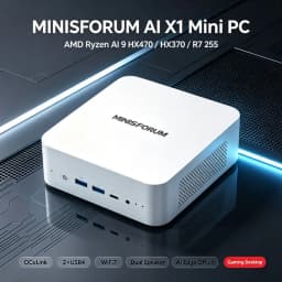 MINISFORUM AI X1 Mini PC AMD Ryzen AI 9 HX 470 HX370 Ryzen 7 255 Dual DDR5 M.2 PCIe4.0 NVMe USB4 OCuLink Barebone Mini Computer