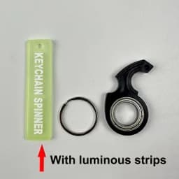 Rotate Fidget Spinner Keychain Metal Idget Toy Kid Stress Relief Spinner Keyring Fidget Ring Relieve Anxiety Boredom Party Gift