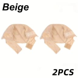 Female Headband Wig Cap Hd Lace Wig Cap For Wig Making U Part Wig Caps With Adjustable Velvet Wig Grip To Wear Wig Nude Hair Net