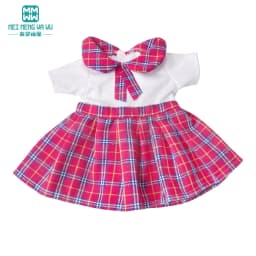 Doll Clothes for 43-45cm New Born American Doll Fashion T-Shirt Overalls Princess Gauze Skirt Gift for Girls