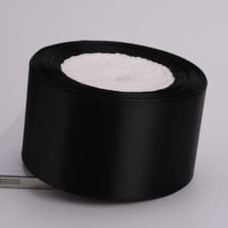 Black Single Face Satin Ribbon 6-10-12-15-20-25-40-50mm Gift Packaging Tape Christmas Halloween Birthday Party Decoration