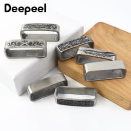 1Pc Deepeel 40mm Belt Loop Stainless Metal Rings for 34-39mm Belts Clasp Jeans Clothes Strap Ring DIY Leather Craft Accessories