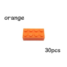 30pcs Bulk Blocks Building Bricks Thick 2X4 Educational Assemblage Construction Toy for Children Size Compatible With Brand 3001