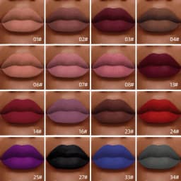 NICEFACE Matte Velvet Lip Glaze Waterproof Long Lasting Not Easy To Fade Lip Gloss Silky Smooth Sexy Lipstick Women Maquillage