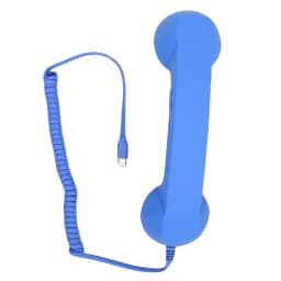 【New】Retro Phone Handset Type C Wired Telephone Handset Handheld Receiver with Mic and Speaker for Conference Call