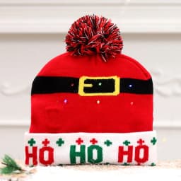 New Style! LED Christmas Hat Beanie Light Up Illuminate Warm Hat 48 Patterns New Year Snowman Sweater Hat Christmas Decorations