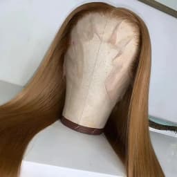13x4 Glueless Blue Long Straight Synthetic Lace Front Wig Pre Plucked Ready To Wear for Women 24-32 Inch Daily Use
