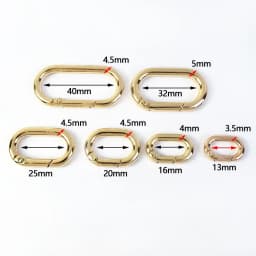 10/20Pcs Spring O Ring Buckles 13-32mm Openable Loop Carabiner Clip Hook for Bag Strap Keyring DIY Craft Hardware Accessories