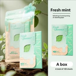 100pcs/1Packs Face Oil Blotting Paper Protable Matting Wipes Cleanser Facial Oil Control Oil-absorbing Face Cleaning Tools