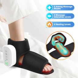 4 Modes Electric Heat And Vibration Ankle Foot Massager Hot Compress Ankle Massage Heated Wrap Support Brace Foot Protector