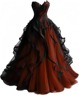 Gothic Wedding Dresses for Bride Layered Tulle Black Bridal Gowns Lace Applique Sweetheart Wedding Gown Dress