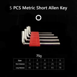 Metric Allen Wrench Set 5 8 11PCS L Handle Hex Key Short Arm Design S2 Steel Compact Transport Storage Rack for Home Auto Repair