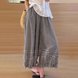 Lace Trim White Lantern Pants for Women Spring Summer Loose Elastic High Waist Wide Leg Trouser Female Ankle Length Casual Pants