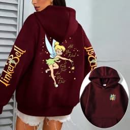 Tinker Bell Anime Men Cartoon Hoodie Women Pullover Tops Outdoor New Fashion Autumn Spring Couple Sweatshirts Clothes