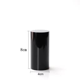 Black Solid Cylinder Acrylic Perspex Display Block Stand Ring Earring Necklace Holder Organizer Jewelry Counter Add Height Riser