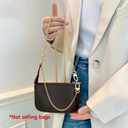 Copper material bag chain shoulder strap for women bag cross shoulder strap replacement bag strap bag accessories
