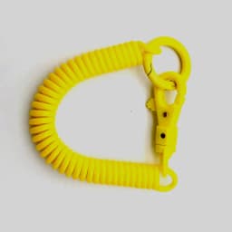 Coil Springs Keychain Stretchy Spiral Spring Coil Retractable Coil Springs Keychain With Metal Clasp Key Chain Holder Lanyard
