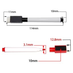 12 Color Whiteboard Marker Pen Set With Magnetic and Brushes