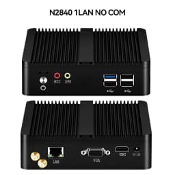 Fanless Industrial Mini PC Intel J1900 Quad Cores 2xGigabit Ethernet 4xUSB WIFI Windows10 Micro Computer
