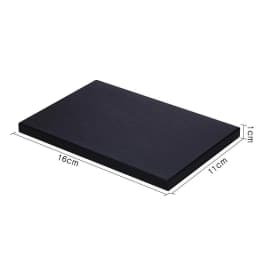 Black PU Leather Jewelry Display Riser Window Counter Top Presentation Board Organizer Showcase Collectible Necklace Holder Base