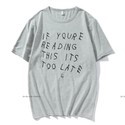 Drake If You’re Reading This It’s Too Late Vintage Men T-shirt Hip Hop Cotton Men T shirt New Tee Tshirt Womens Tops Oversized