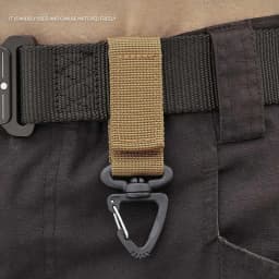 Outdoor Nylon Molle Tactical Backpack Carabiner Key Hook Webbing Buckle System Belt Buckle Hanging Camping Climbing Accessories