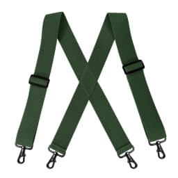 Heavy Duty Big Size Work Suspenders for Men 5cm/2 Inch Wide X Back with 4 Strong Clips Adjustable Elastic Trouser Braces Straps