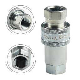 Quick Release Fitting ISO7241-A NPT ISO A Hydraulic Coupling Connector 1/4" 3/8" 1/2" 3/4" NPT1 Quick Change Interface